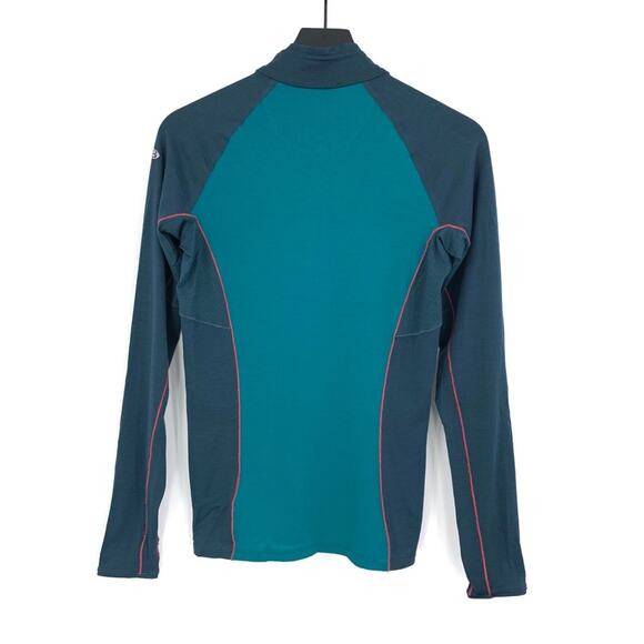 ICEBREAKER Women's Merino GT Quarter Zip Pullover Teal Pink S - Picture 8 of 9